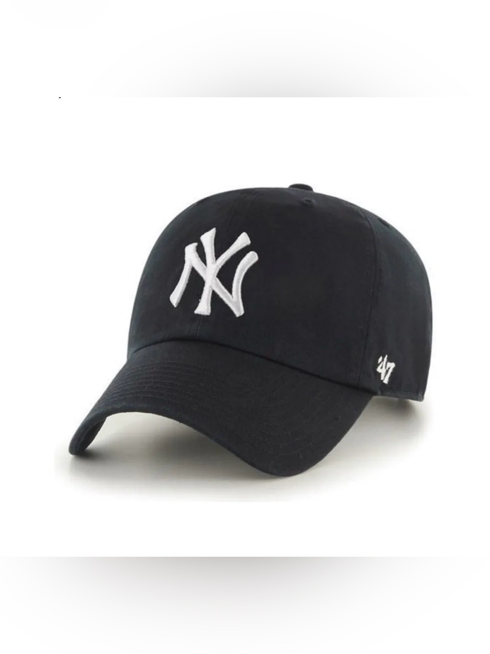 '47 Brand NY Yankees Clean Up Cap Black White